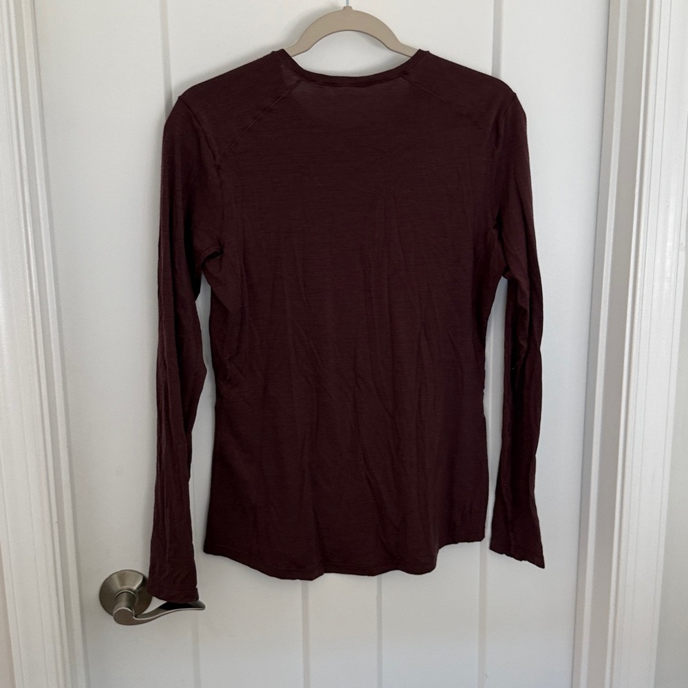 REI Deep Maroon Long Sleeve Shirt - Picture 2 of 5